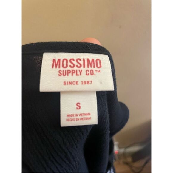 Mossimo Women’s Boho Embroidered Black Mini Dress Size Small - Picture 3 of 4